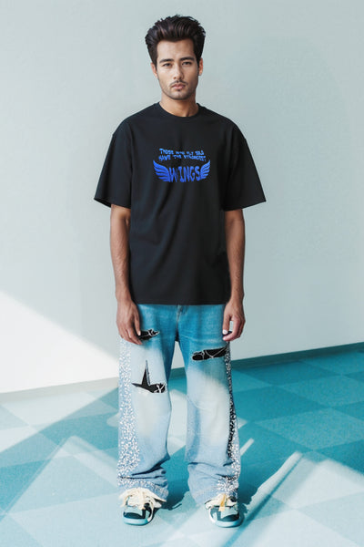 Eternal Dawn Puff printed unisex oversized t-shirt