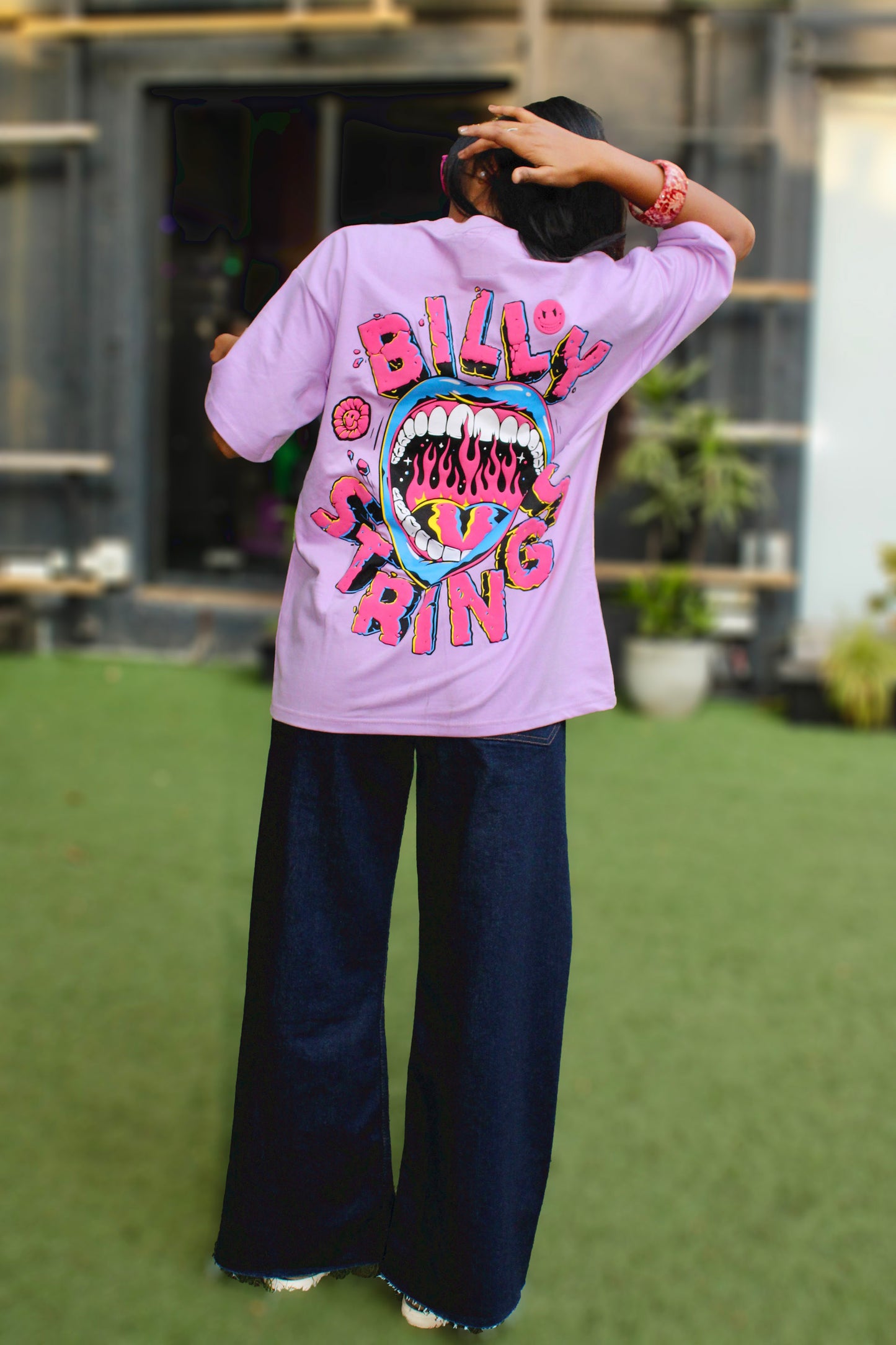 Billy Strings 3D Puff Print unisex oversized tee