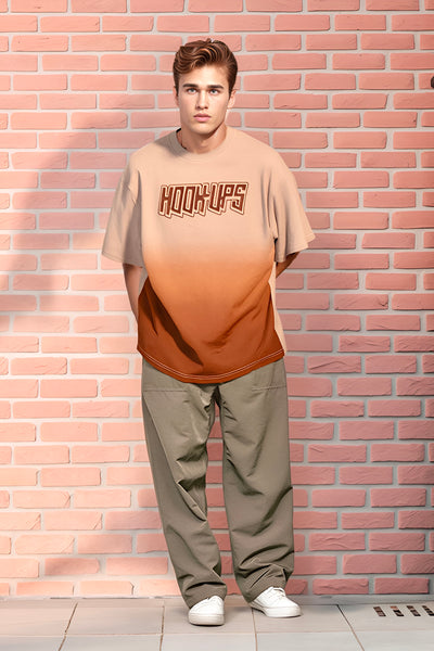 Spray print + embroidery crop tee