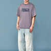 3D Embroidery washed-effect boxy fit t-shirt