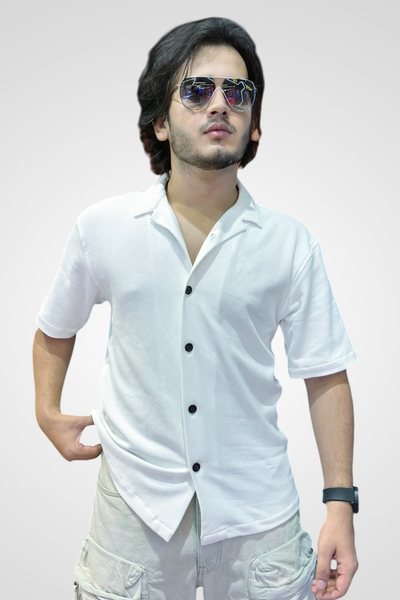 White Club Wear Corduroy Shirt