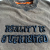 3D Embroidery washed-effect boxy fit t-shirt