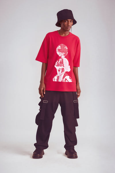 Football oversized unisex tee