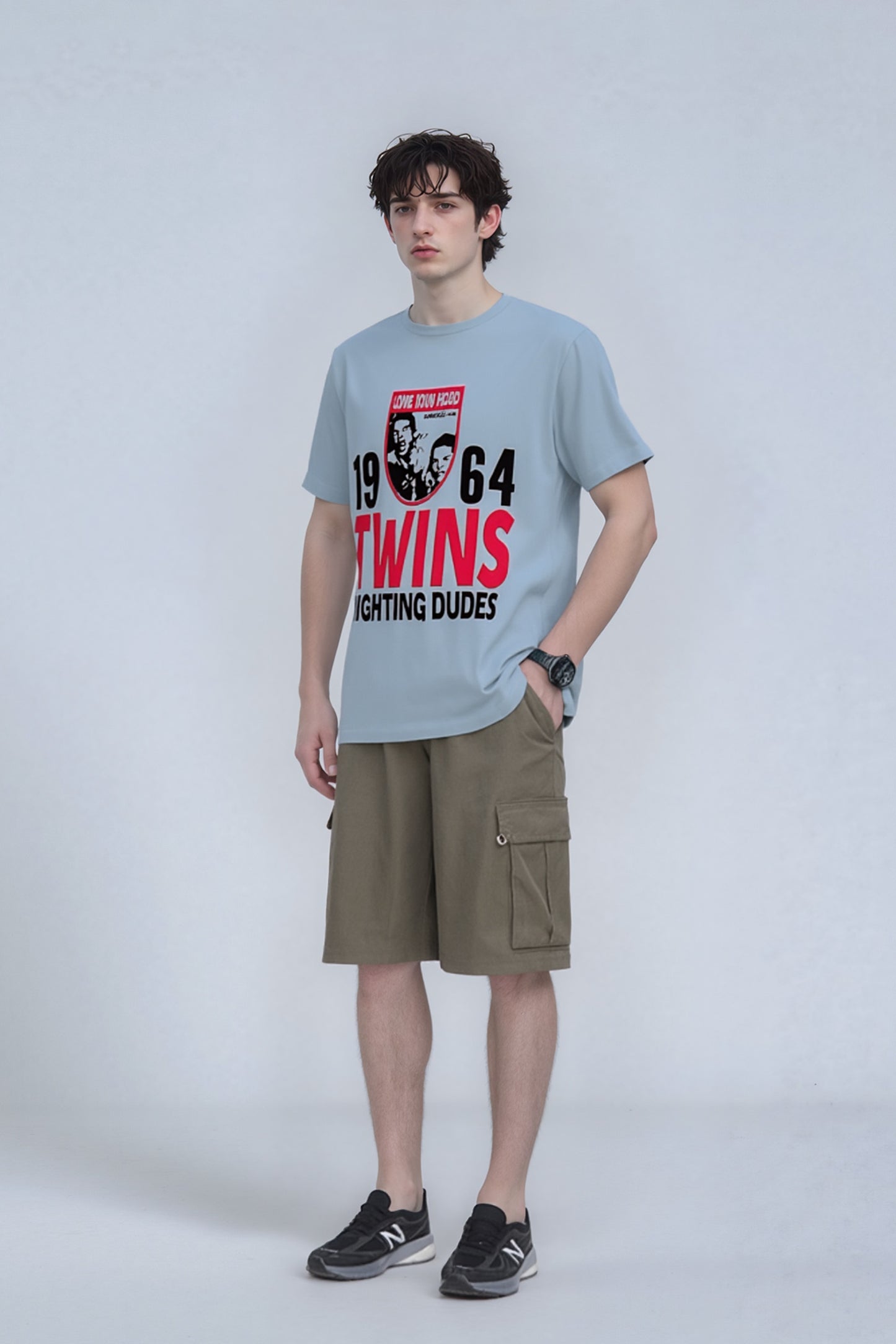 Love your hood HD print regular fit tee